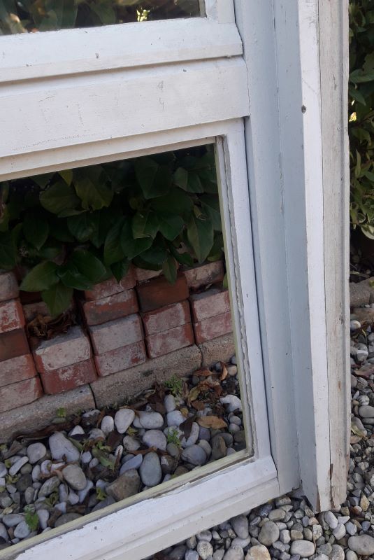 Wooden canopy 3 windows with bellows and abbatant