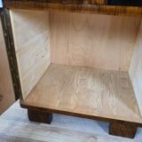 Pair of Art Decò bedside tables in mahogany
