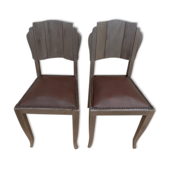 Lot de 2 chaises anciennes