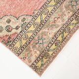 3x12 Soft Pastel Pink Turkish Runner Rug, 85x383Cm SK 5659