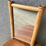 Vintage bamboo mirror 1960s