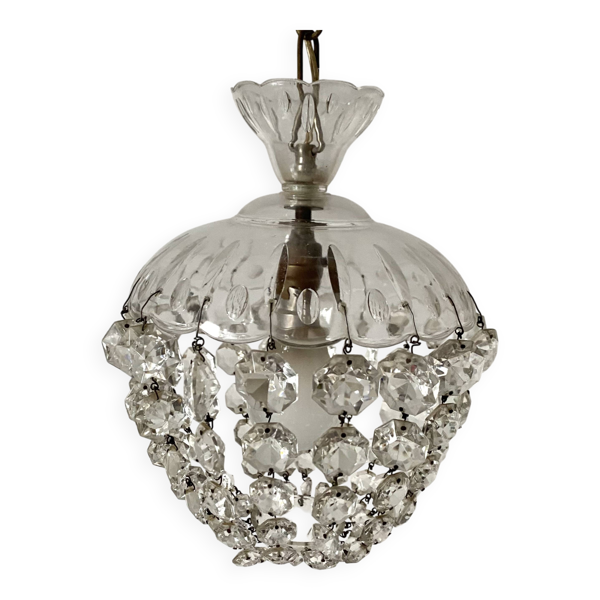 Basket tassel suspension or tassel ceiling light