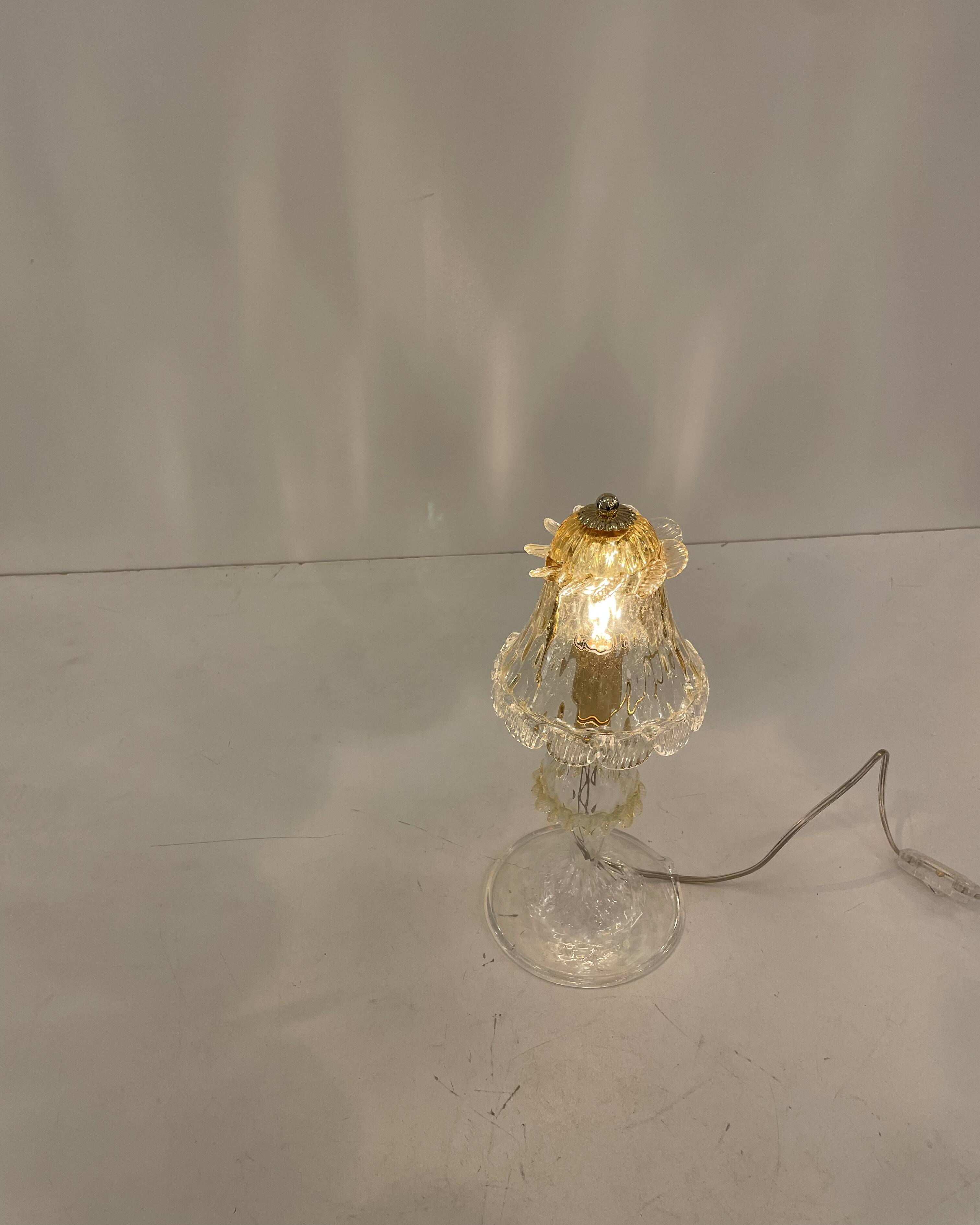 Murano Table Lamp in the style of Barovier & Toso, 1980s