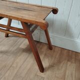 Side table end of sofa vintage feet compass solid oak