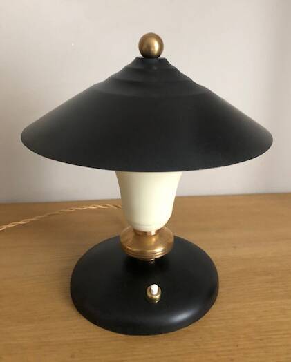 Art deco mushroom lamp