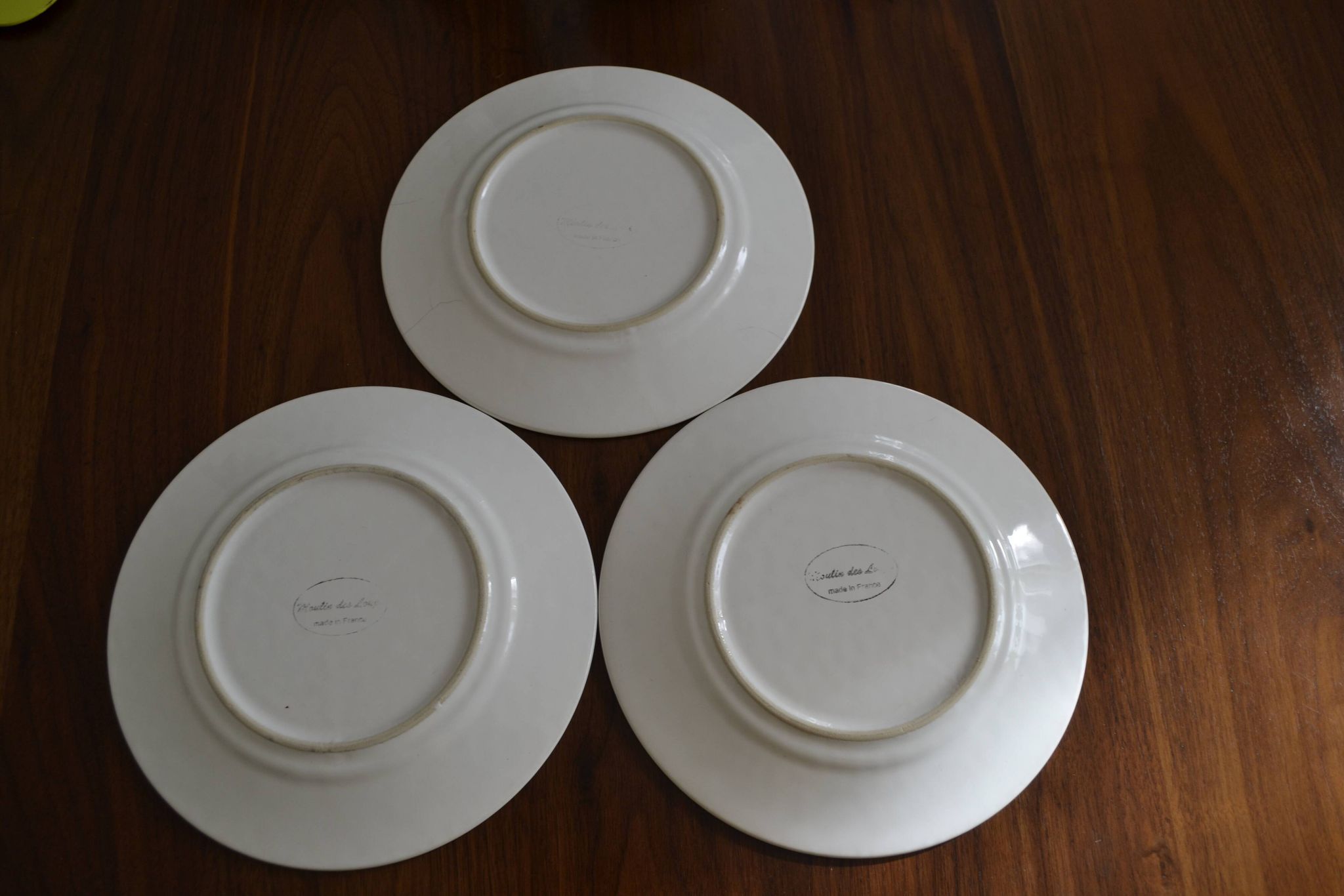 Set of 3 animal dessert plates Moulin des Loups