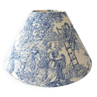 Vintage toile de Jouy lampshade, pastoral scene