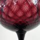 Vase verre italien empoli violet vintage