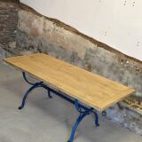 Table en fer forgé et bois massif