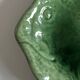 Aegitna deep dish in green glazed earthenware Fish Vallauris 1960