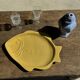 Yellow fish-shaped dish L38