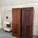 Old wooden school locker room
