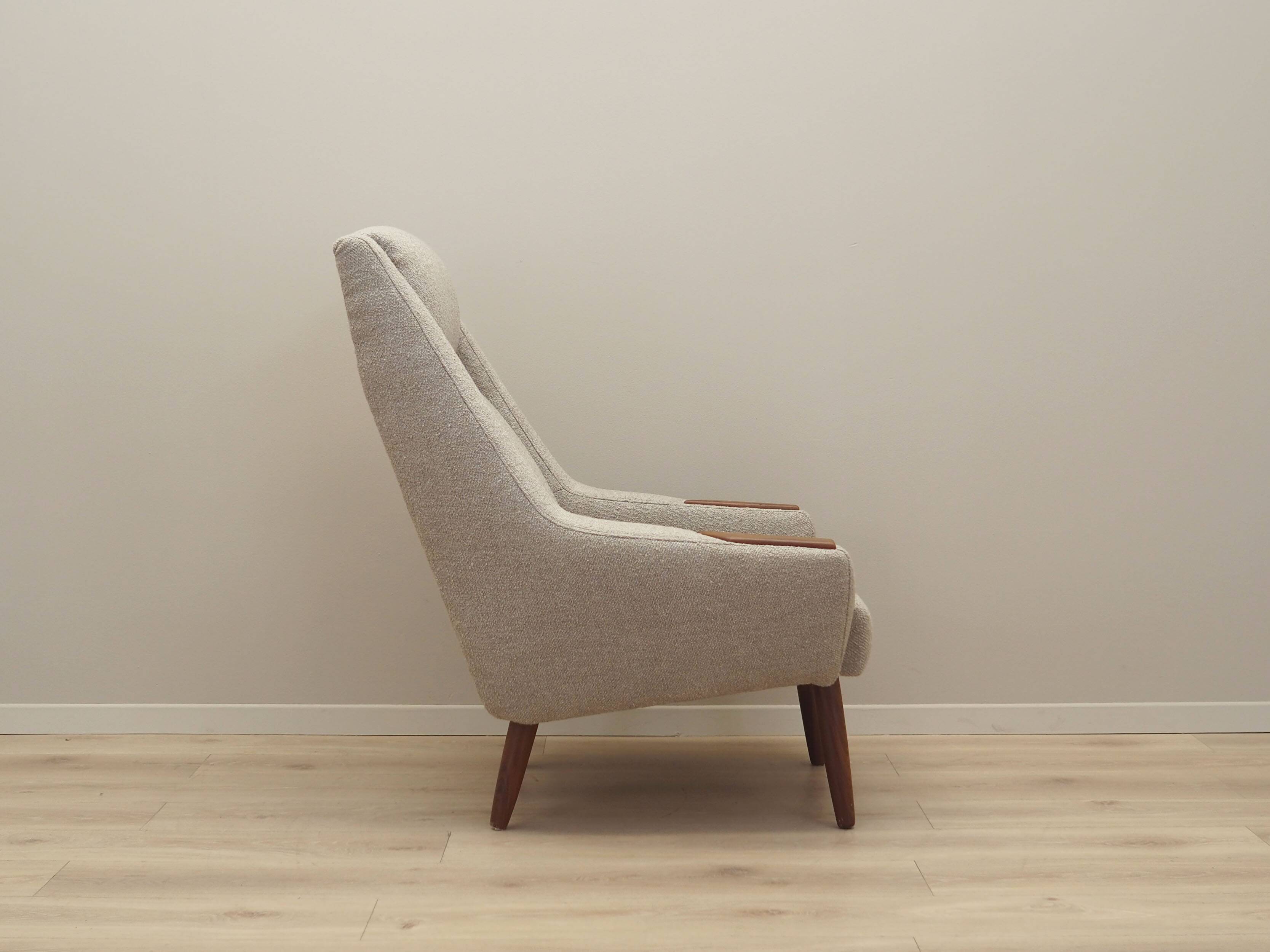 Fauteuil en teck, design danois, années 1960, production : Danemark