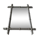Miroir avec cadre bambou des années 1930 - 47x61cm
