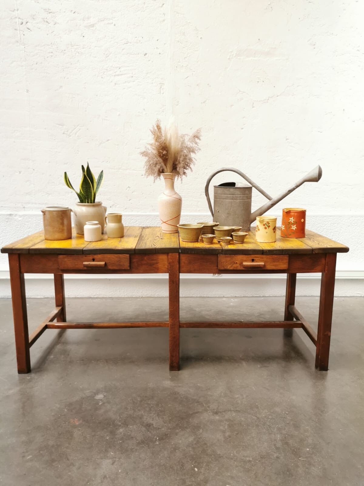 Farm table 2 drawers