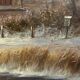 Huge oil painting on canvas Dutch school winter landscape 164x132