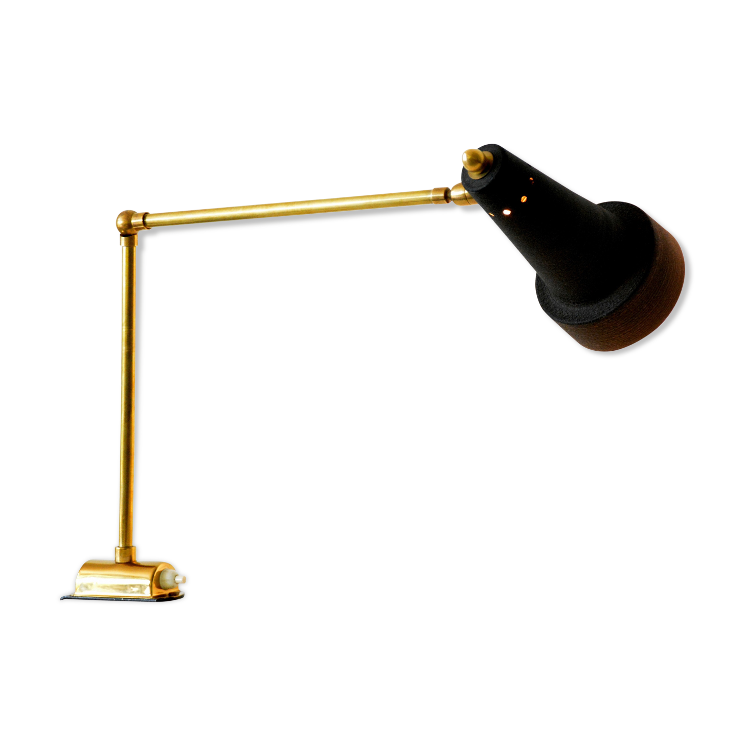 Italian desk clamp lamp 50s