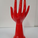 Hand baguier in red faience