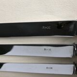 Set of 12 silver metal knives