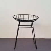 Black KM05 Wire Stool by Cees Braakman & Adriaan Dekker for Pastoe, 1960's