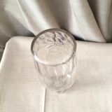 Bottle in gravel glass cognac of the years 1930