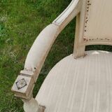 Pair of vintage antique Directoire style armchairs