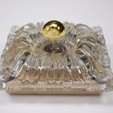 Pressed glass flower sconces.