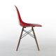 Red Herman Miller Original Eames DSW Dining Side Shell Chair