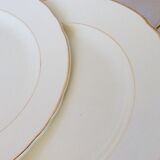 Set of 6 flat plates from the Salins manufacture