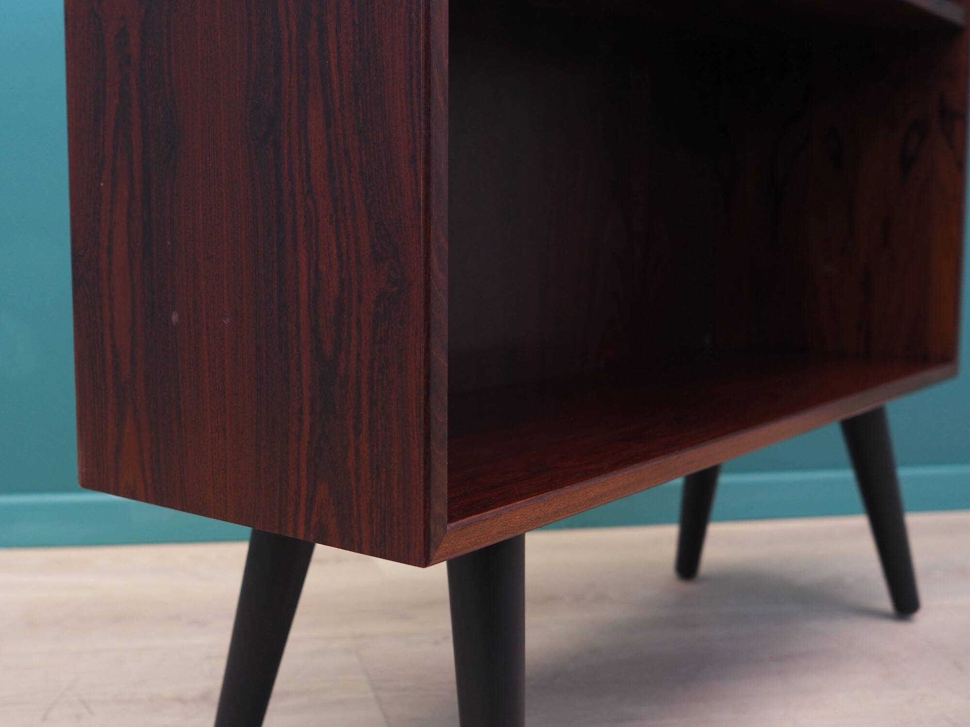 Rosewood bookcase, Danish design, 1970s, manufactured by Hjørnebo