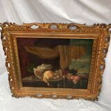 Painting signed Oil on canvas circa 1986 dimension: height -58cm- width -67cm-
