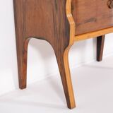 Sculptural Italian Mid-Century nightstand/cabinet, 1950’s
