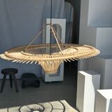 Suspension rattan saucer iron frame D:120 H:60
