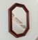 Vintage octagonal mirror from the 1960s.