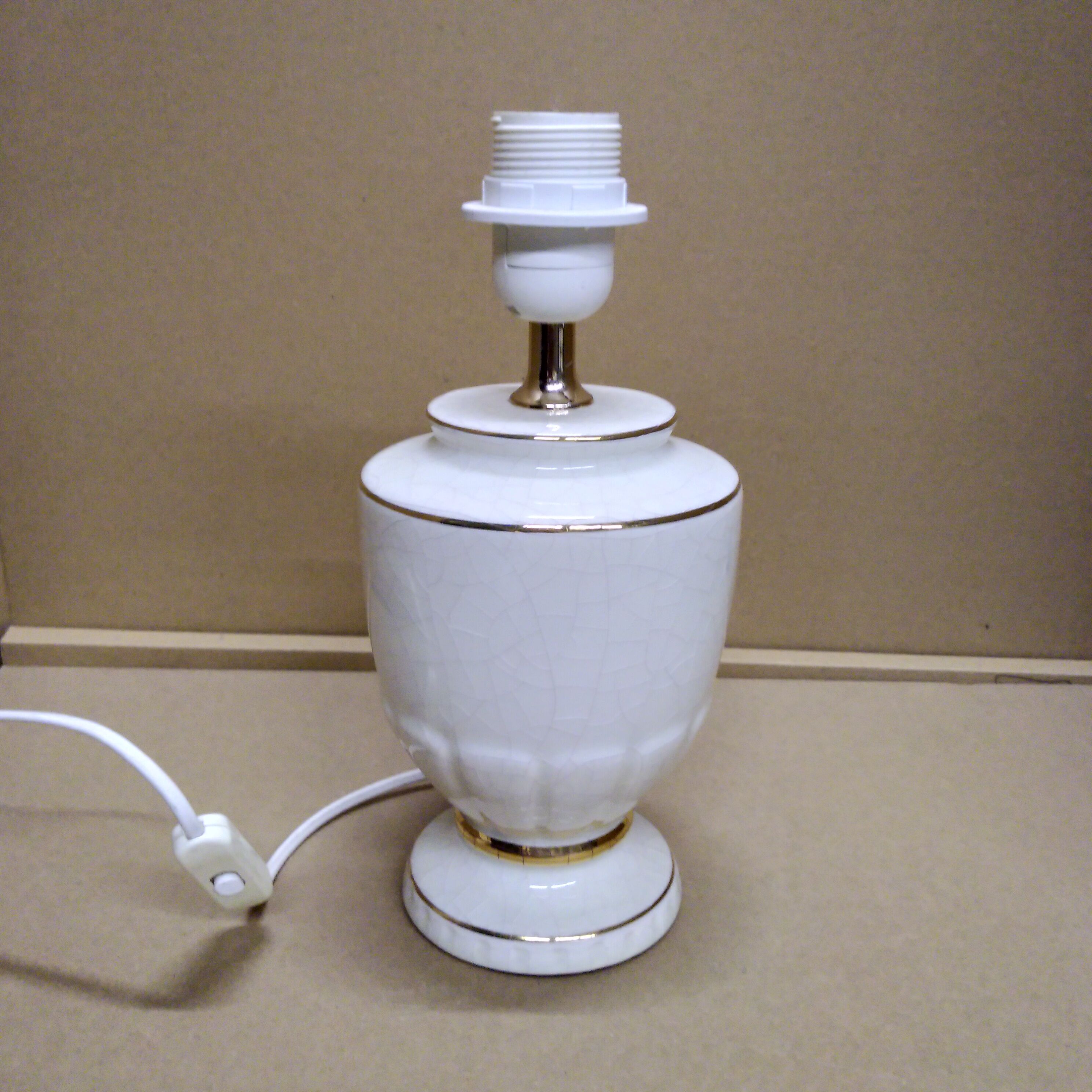Vintage ceramic lamp foot