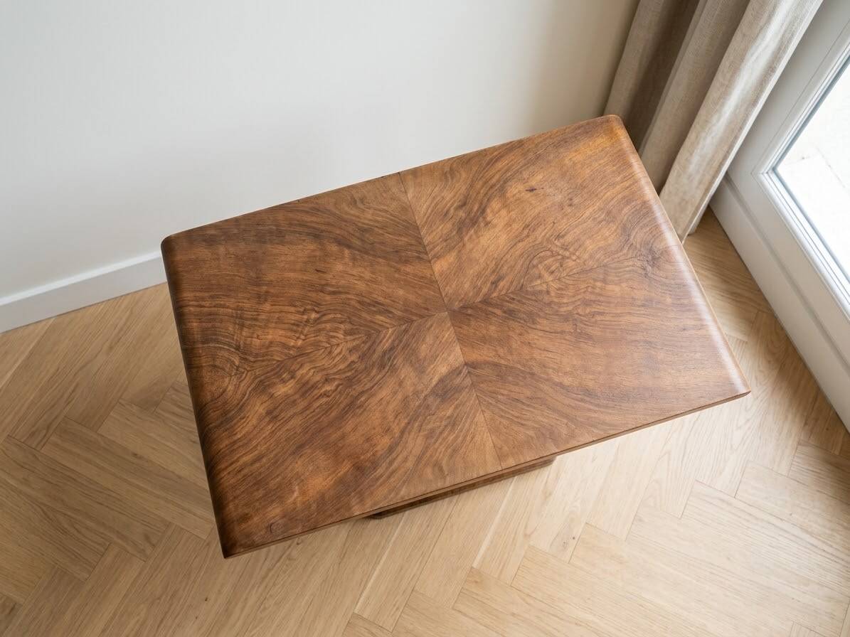 Table guéridon Art Déco bois