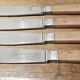 4 Art Deco knives monogram CR