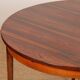 Round extendable dining table in rosewood, Rio, 1960.