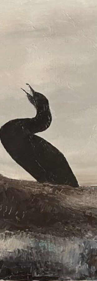 Painting les cormorans by petitjean