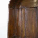 Chaise d'agnelage anglaise ancienne à capuchon du XVIIIe siècle, de forme particulière.