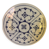 Plateau à gâteaux en porcelaine décorée bleue Bareuther Bavaria