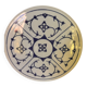 Plateau à gâteaux en porcelaine décorée bleue Bareuther Bavière