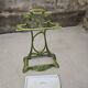 Art Nouveau umbrella stand in green enamelled cast iron