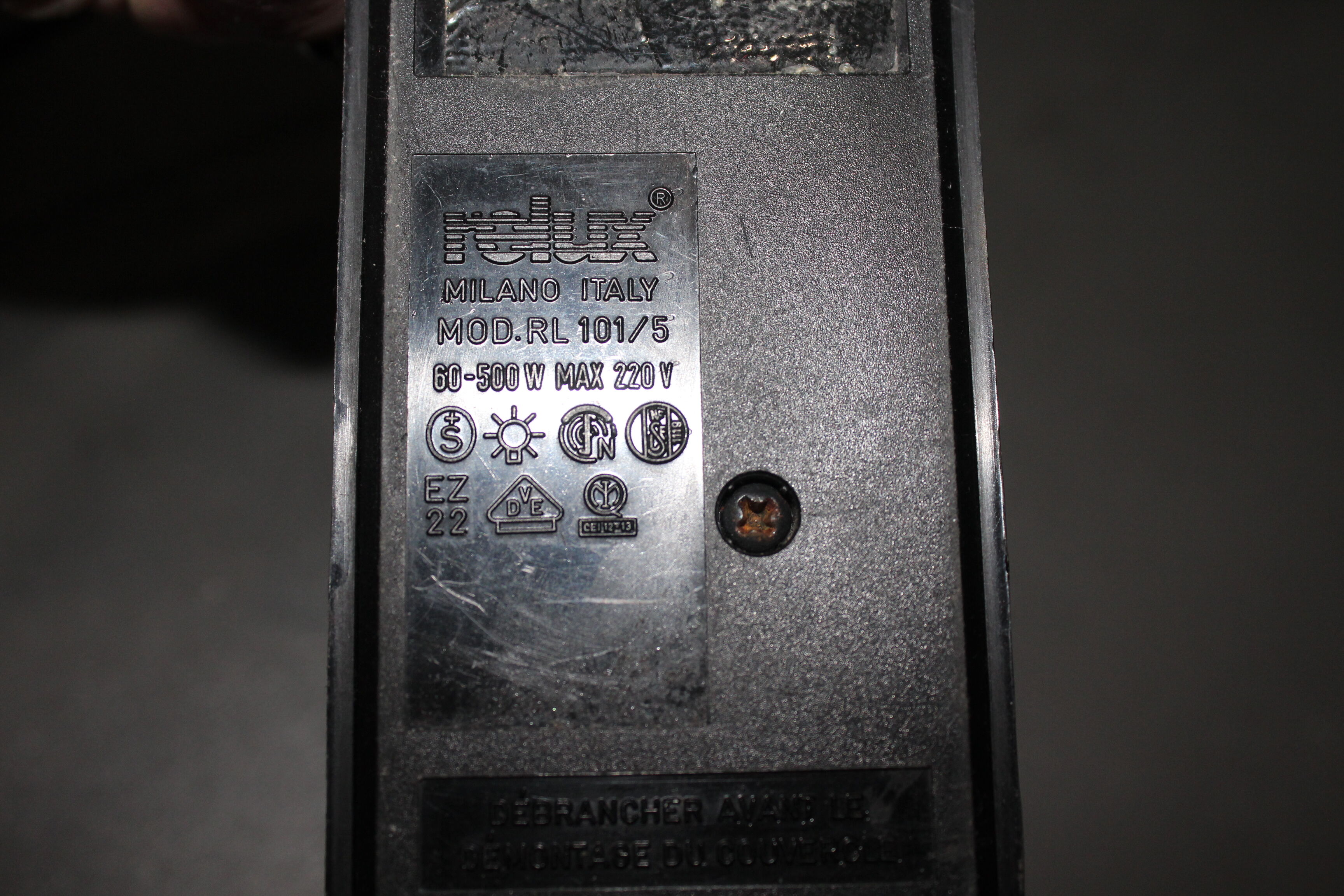 Floor lamp design 1980 design italy relux