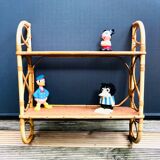 Rattan shelf