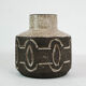 Ceramic vase in dark nuances by Loevemose Ceramics, 1960s