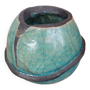 Vase boule en raku