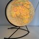 Vintage 1960 globe terrestrial world map Girard Barrère glass - 36 cm