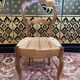Suite of 6 Louis Philippe straw chairs