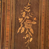 Napoleon 3 marquetry and bronze side table